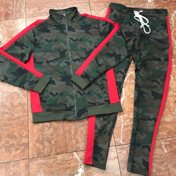 mens camouflage tracksuit